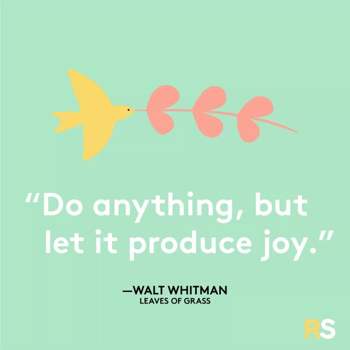 Inspirational quotes, messages, captions – Walt Whitman's Leaves of Grass quote