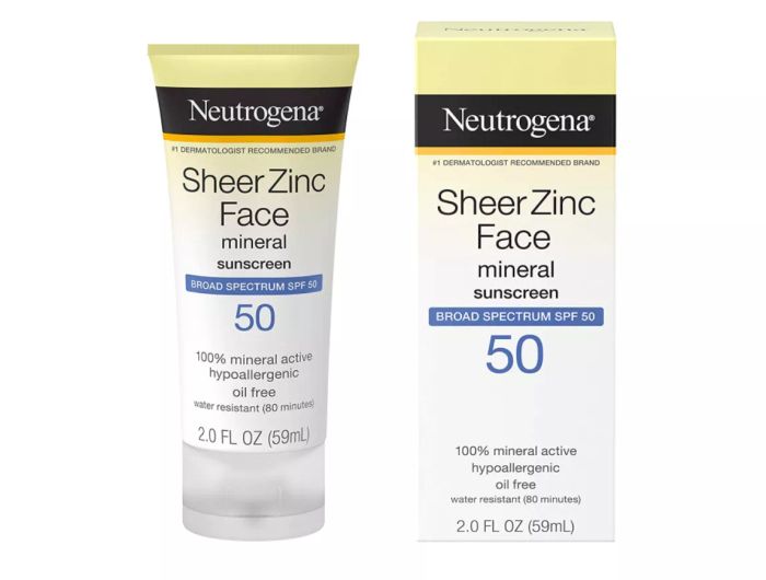 Neutrogena Sheer Zinc Face Dry-Touch Sunscreen