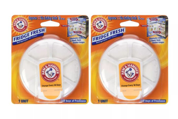 Amazon features the Arm & Hammer Fridge Fresh Refrigerator Air Filter, available in a convenient one-count option. This filter is designed to neutralize odors and ensure that your fridge remains fresh and pleasant.
