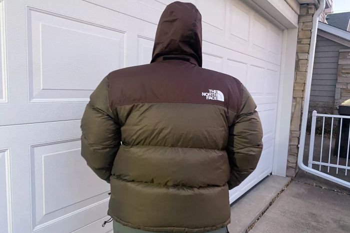 Rear view of The North Face 1996 Retro Nuptse Jacket