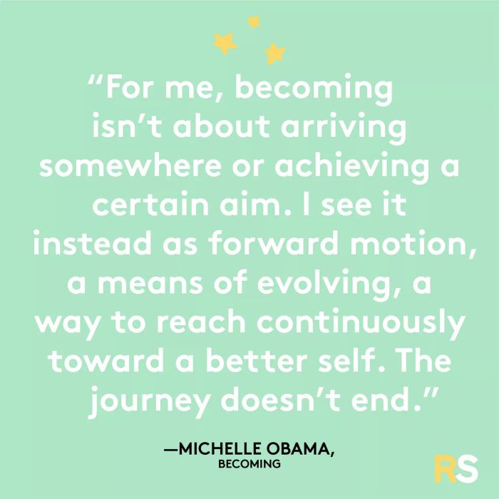 Motivational quotes, captions, and messages – Michelle Obama, from *Becoming*