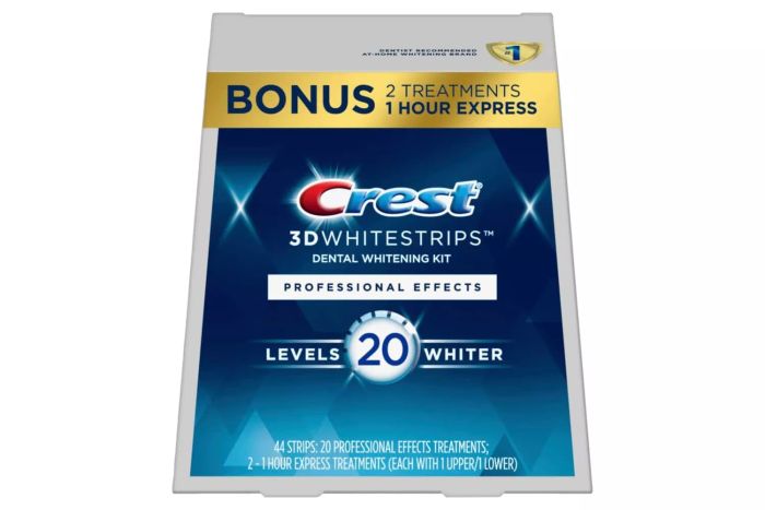 Amazon Prime Day Crest 3D Whitestrips, Professional Effects, Teeth Whitening Strip Kit, 44 Strips (22 Count Pack)