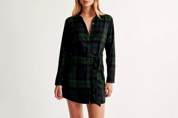 Flannel Shirt Dress