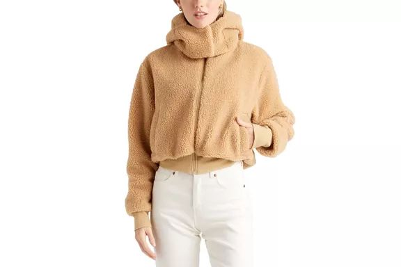 Quince Hooded Sherpa Coat