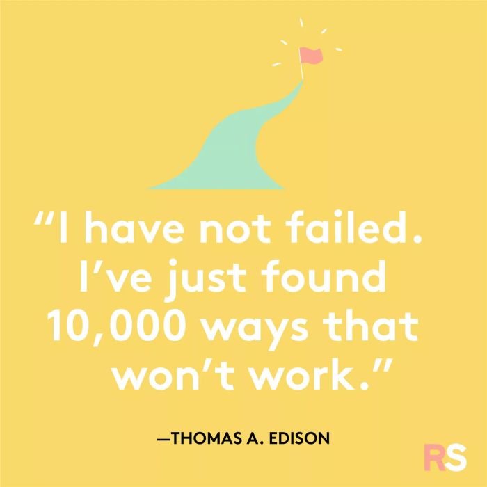 Motivational quotes, uplifting messages, captions – Thomas Edison's quote