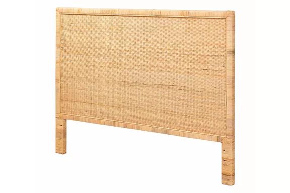 bali & pari Baxton Studio Adelyn Modern Bohemian Rattan Headboard