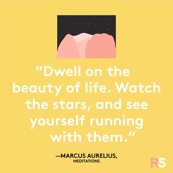 Inspiring and motivational quotes, captions, and messages – a quote from Marcus Aurelius' Meditations