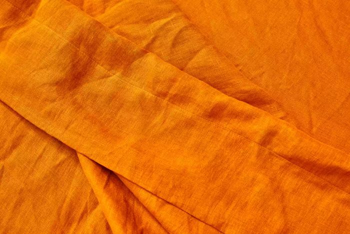 Details of the Everly Hemp Sheet Set