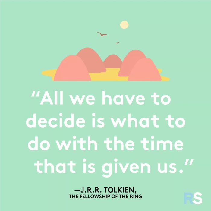 Motivational quotes, captions, and messages – A quote from J.R.R. Tolkien’s *Lord of the Rings*