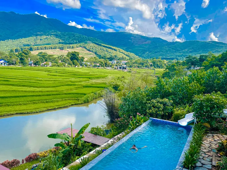 Ảnh An Viên Villa Lương Sơn Hòa Bình - 5pn có bể bơi
