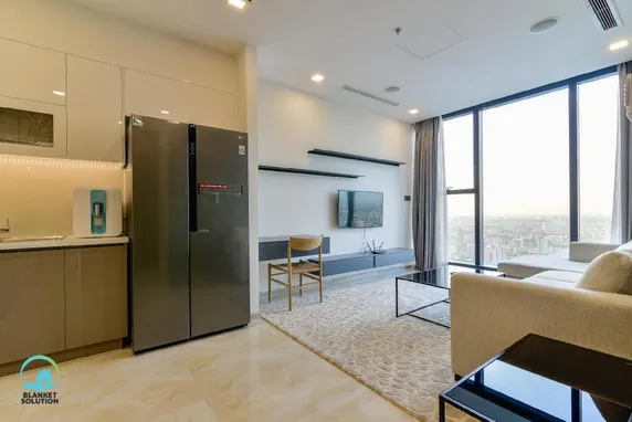 Ảnh Chung cư 56 m² 1 phòng ngủ, 1 phòng tắm riêng ở Quận 1 (Amazing Park and City view! Brand new 1BR in D1!!)