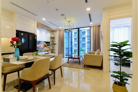 Ảnh Chung cư 78 m² 2 phòng ngủ, 2 phòng tắm riêng ở Quận 1 (DHome★5★AirportPickup-35thFloor,Balcony180,D1,HCMC)