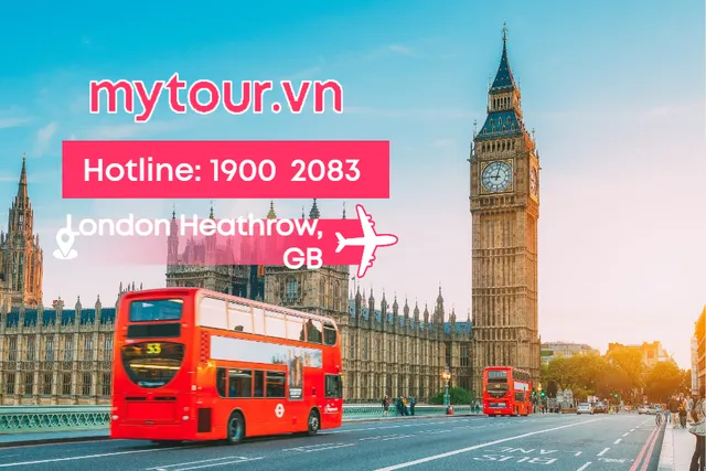 vé máy bay đi London Heathrow, GB