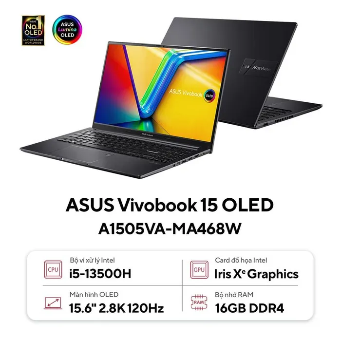 Laptop ASUS Vivobook 15 OLED A1505VA-MA468W.