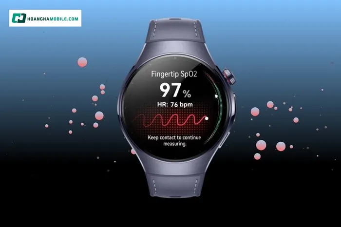 Huawei Watch 5 cho phép theo dõi nhịp tim và phát hiện các dấu hiệu bất thường