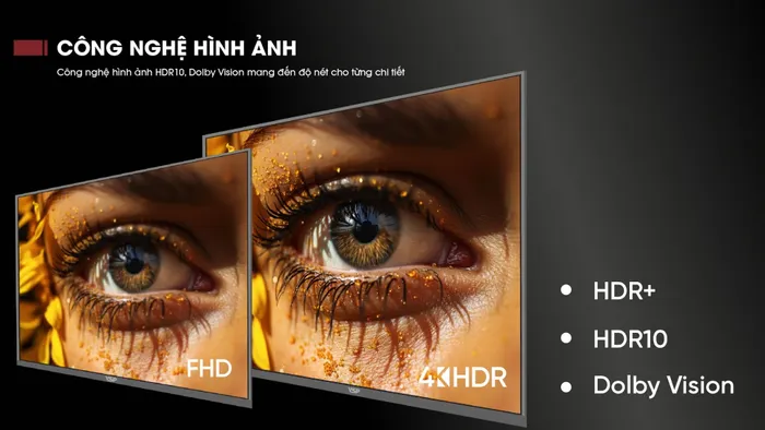Smart Tivi VSP VUE43GSU01 43 inch 4K – Công nghệ HDR10