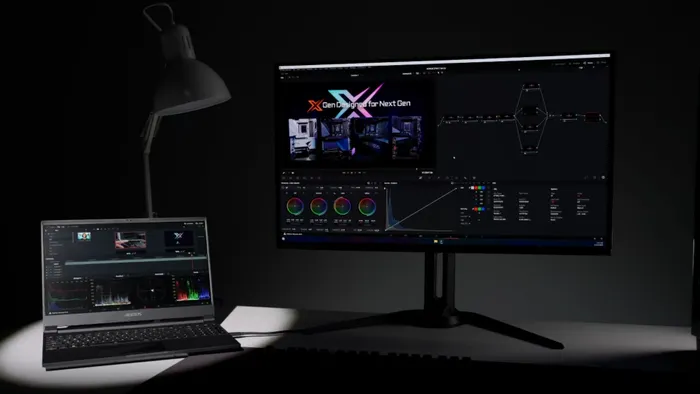 Màn hình Gigabyte MO27Q2 - Khả năng sử dụng đa thiết bị với KVM và USB-C