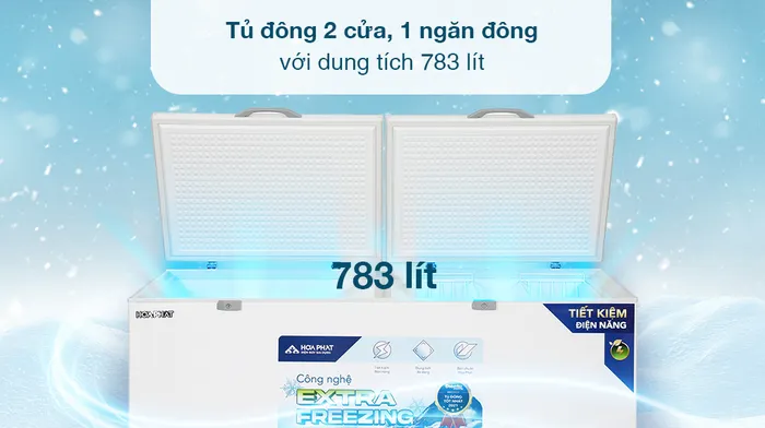 Tủ đông Hòa Phát 783 lít HPF AD6783 - Thiết kế