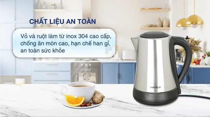 Bình đun siêu tốc Hafele 1.7 lít HS-K1703X - Chất liệu