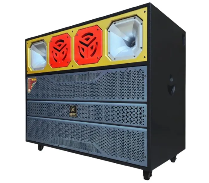 Loa Kéo Bình 4 Tấc Đôi BiRiCi NB-2200 có bánh xe phía dưới