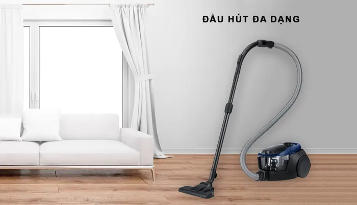 Máy Hút Bụi Samsung VC18M3110VB/SV được trang bị đa dạng đầu hút