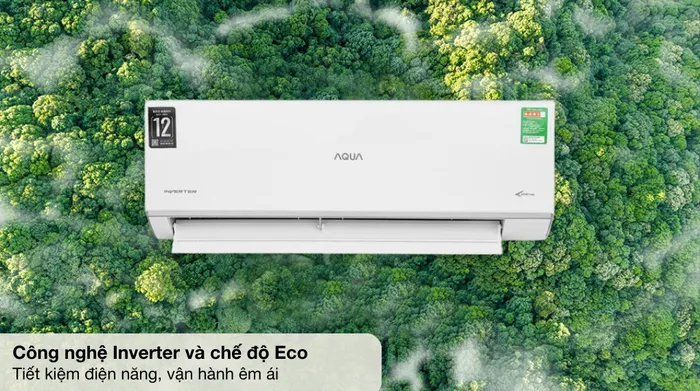Máy lạnh AQUA Inverter 1.5 HP AQA-RUV13RB3 - Công nghệ tiết kiệm điện