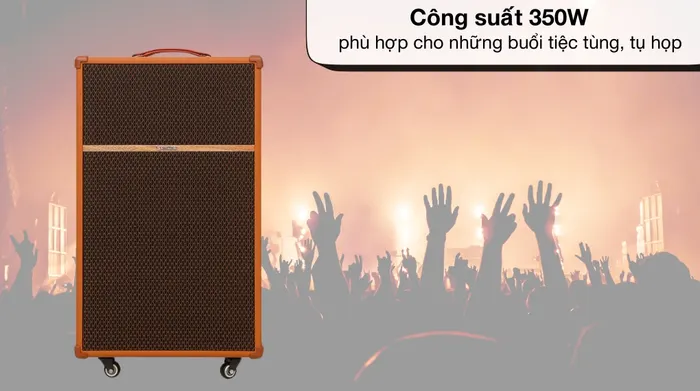 Công suất - Loa kéo Sumico Touring 15 350W