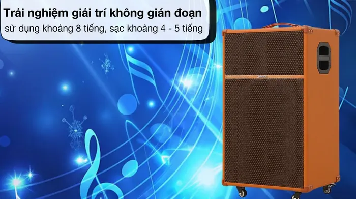 Thời gian sử dụng - Loa kéo Sumico Touring 15 350W
