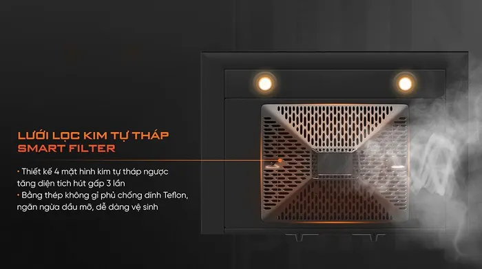 Lưới lọc - Máy hút mùi áp tường Junger Leopard HRJ-702L