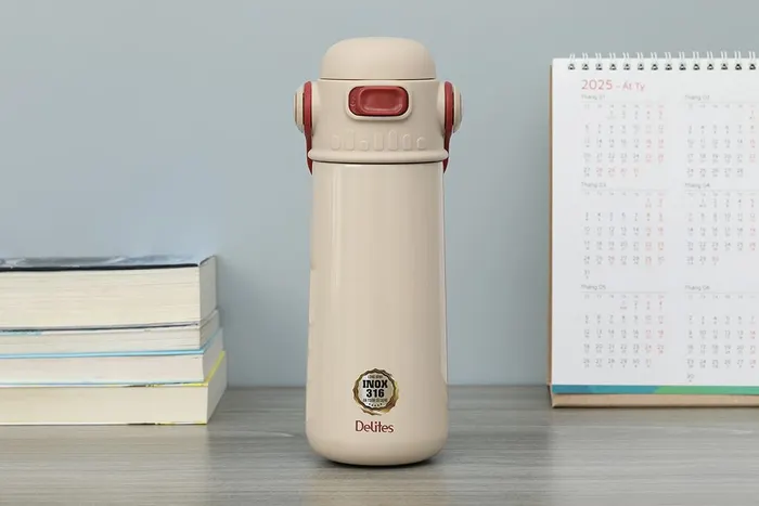 Bình giữ nhiệt Inox 550 ml Delites A209 Nâu