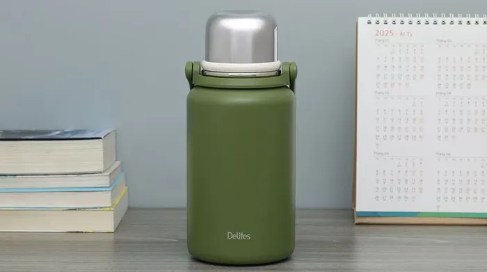 Bình giữ nhiệt Inox 900 ml Delites XB-22132 Xanh lá