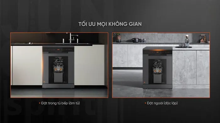 Máy rửa chén độc lập Junger Leopard DWJ-143 - Thiết kế