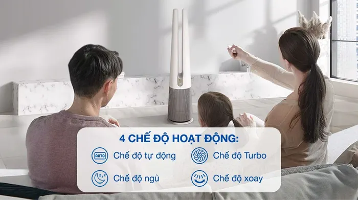 Máy lọc không khí LG PuriCare AeroTower Hit FS15GPBK0.ABAE 40W - Chế độ