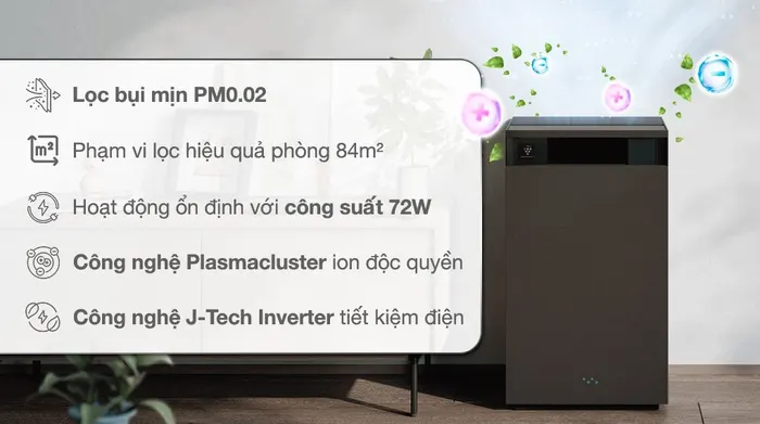 Máy lọc không khí Sharp FX-S120V-H 72W - Thiết kế