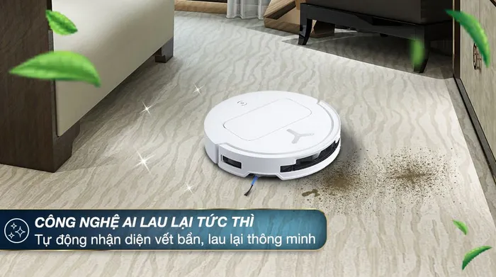 Robot hút bụi lau nhà Ecovacs Deebot T50 OMNI - Công nghệ AI Instant Re-Mop thông minh