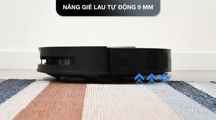 Robot hút bụi lau nhà Ecovacs Deebot T50 Pro OMNI - Đen - Thiết kế siêu mỏng 81mm