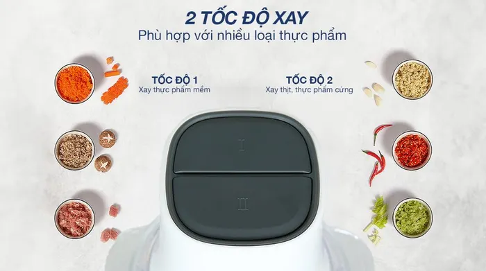 Máy xay thịt Delites MC390E-N 400W 1.2 lít - Bảng điều khiển