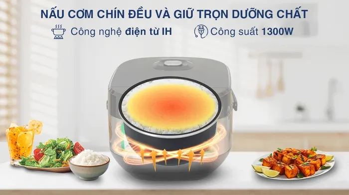 Nồi cơm cao tần Kangaroo 1.5 lít KG15RIH1 - Công nghệ, công suất
