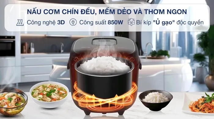 Nồi cơm điện tử Toshiba 1.8 lít RC-18DR4TVN(H) - Công nghệ nấu