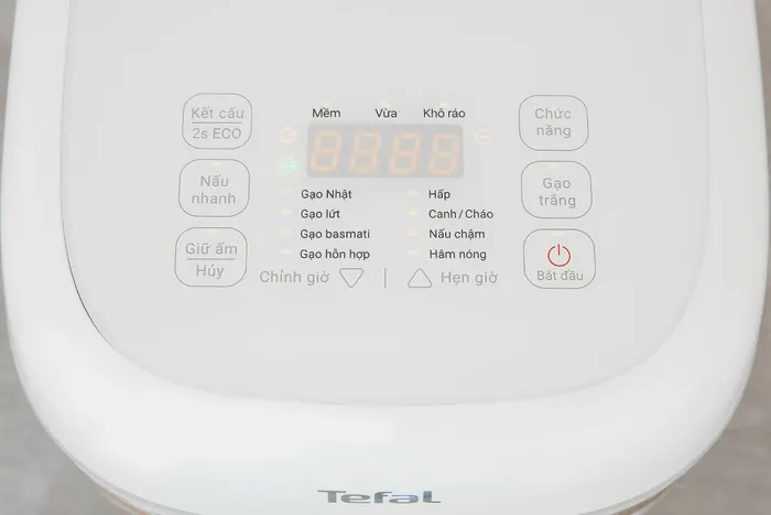 Nồi cơm điện tử Tefal 1.8 lít Delirice RK7711Y0 - Bảng điều khiển