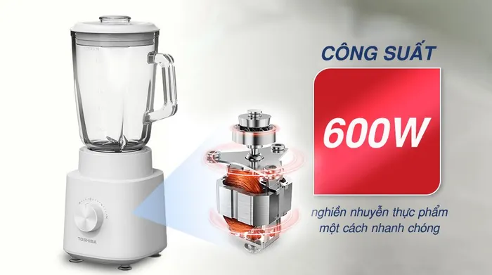 Máy xay sinh tố đa năng Toshiba BL-70GR2UV - Công suất
