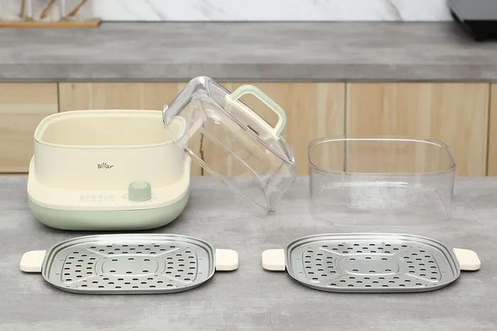 Nồi lẩu hấp đa năng Bear BES-CA73G1 10 lít - Thiết kế