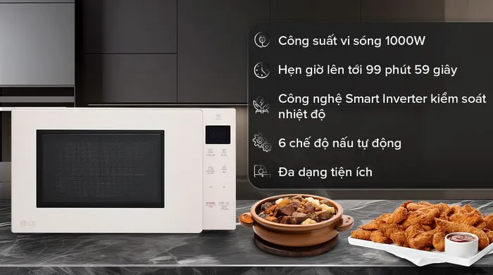 Công suất - Lò vi sóng LG MS2535GIK 25 lít