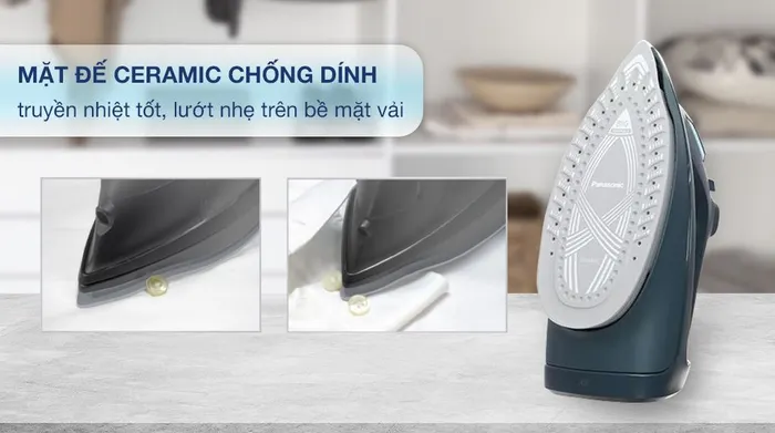 Bàn ủi hơi nước Panasonic NI-U450GRA 2400W - Mặt đế