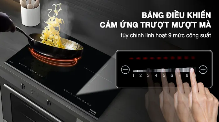 Bảng điều khiển cảm ứng trượt - Bếp từ đôi lắp âm Hafele HC-I7325B (533.09.979)