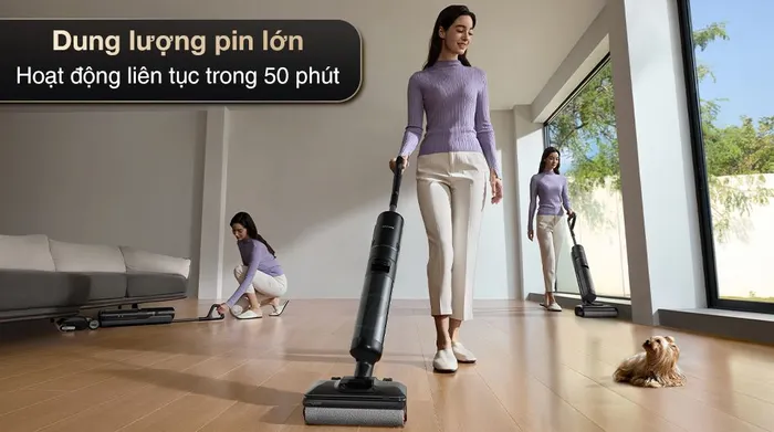 Máy hút bụi lau nhà Dreame H13 FlexReach - Dung lượng pin