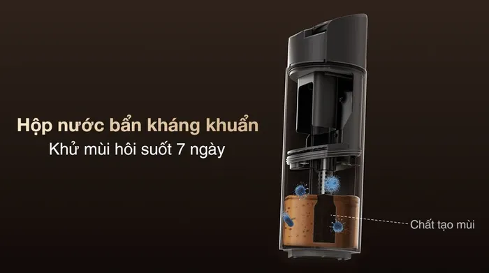 Máy hút bụi lau nhà Dreame H13 FlexReach - Hộp nước bẩn kháng khuẩn