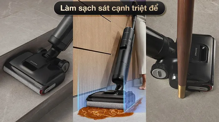 Máy hút bụi lau nhà Dreame H13 FlexReach - Làm sạch sát cạnh