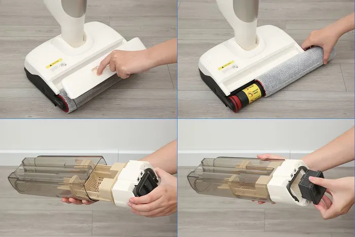 Bộ lọc và hộp chứa - Máy hút bụi lau nhà Mova M10