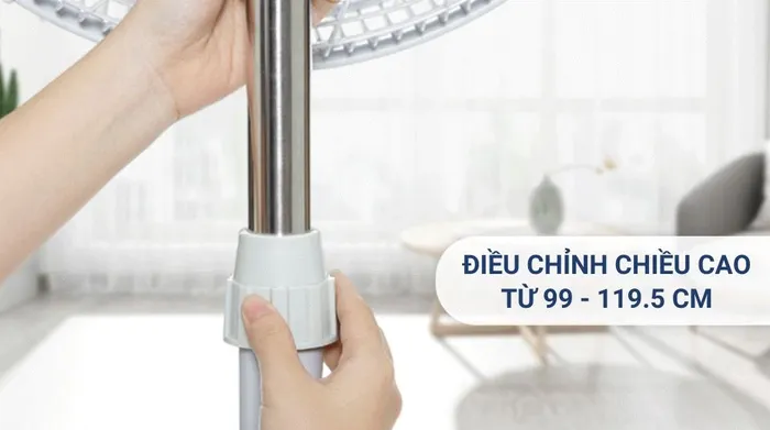 Quạt đứng Asia 6 cánh VY639990 80W - Chiều cao